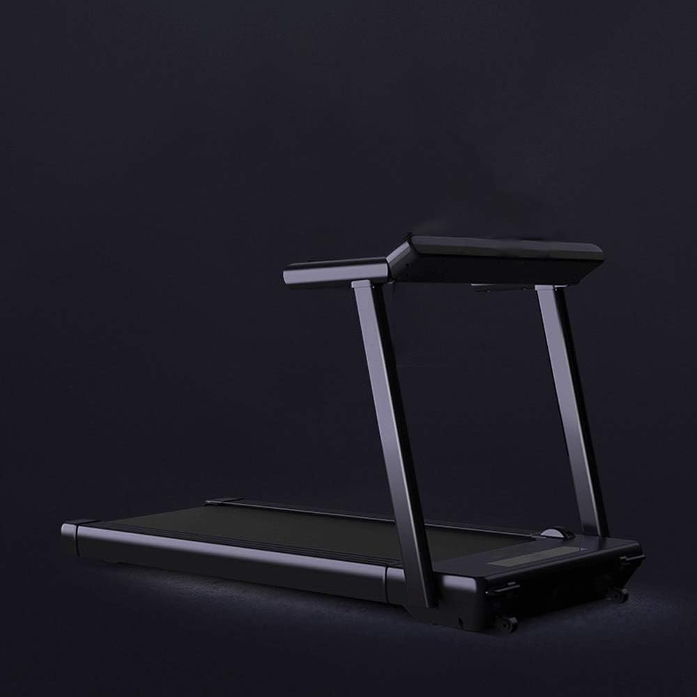 Electric Treadmill Foldable Running Machine 14 km/h Max Speed Easy Assembly with Adjustable Display Panel 3-Level Manual Incline Convenient Tablet Stand for Home Use (Color : White)