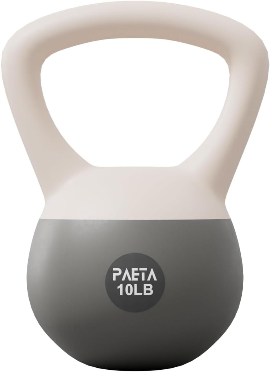 PAETA Soft Kettlebell for Home Fitness – Anti-Slip Grip & Wide Handle Design,Soft Kettlebell Set, Gentle Floor-Friendly Impact – 10lbs, 15lbs, 20lbs, for Home Functional Training