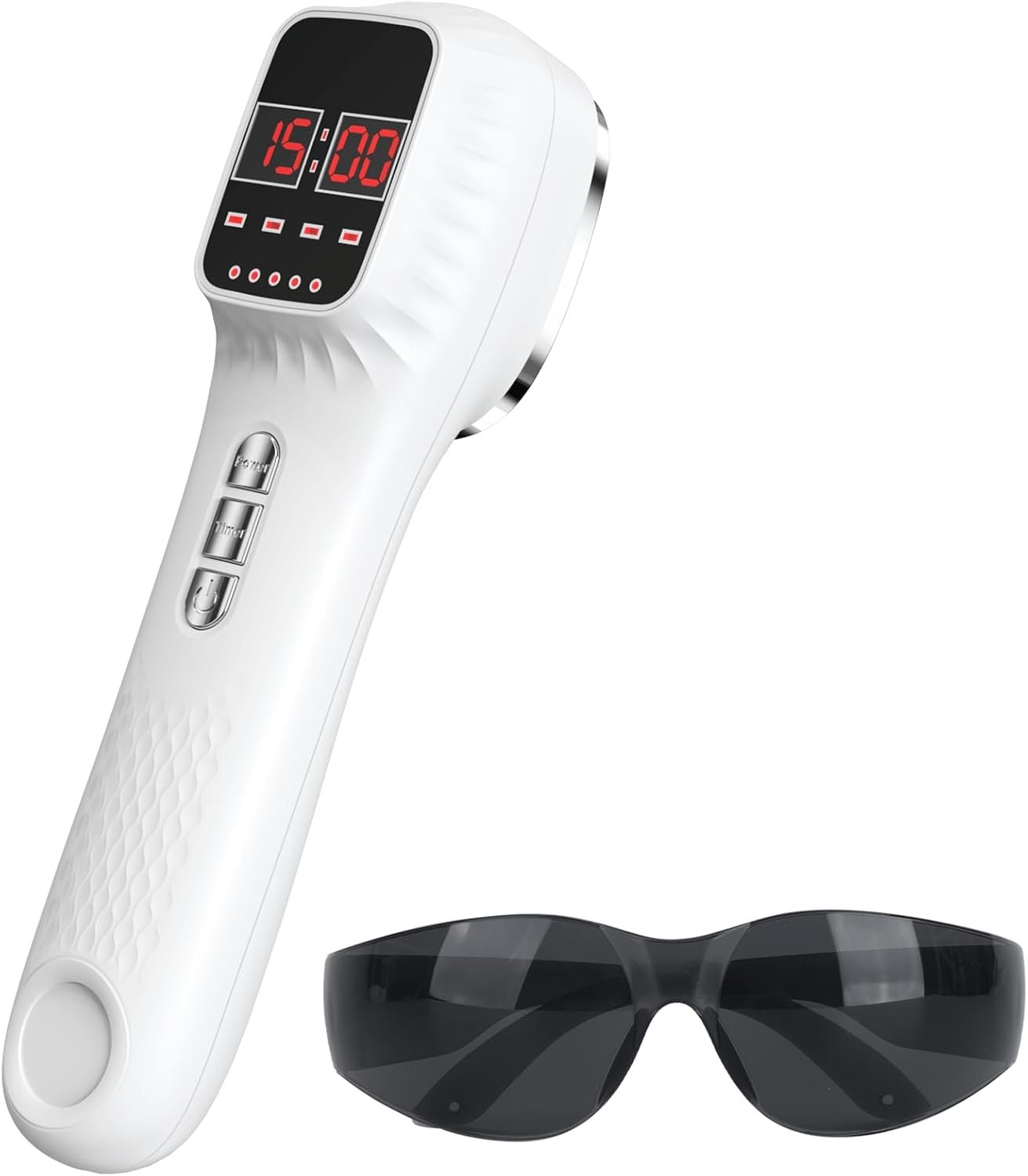 Red Light Therapy Device with Stand for Body Muscle Joint Soreness Eases, Portable Infrared Light Therapy Wand with 16 * 650nm + 3 * 808 nm