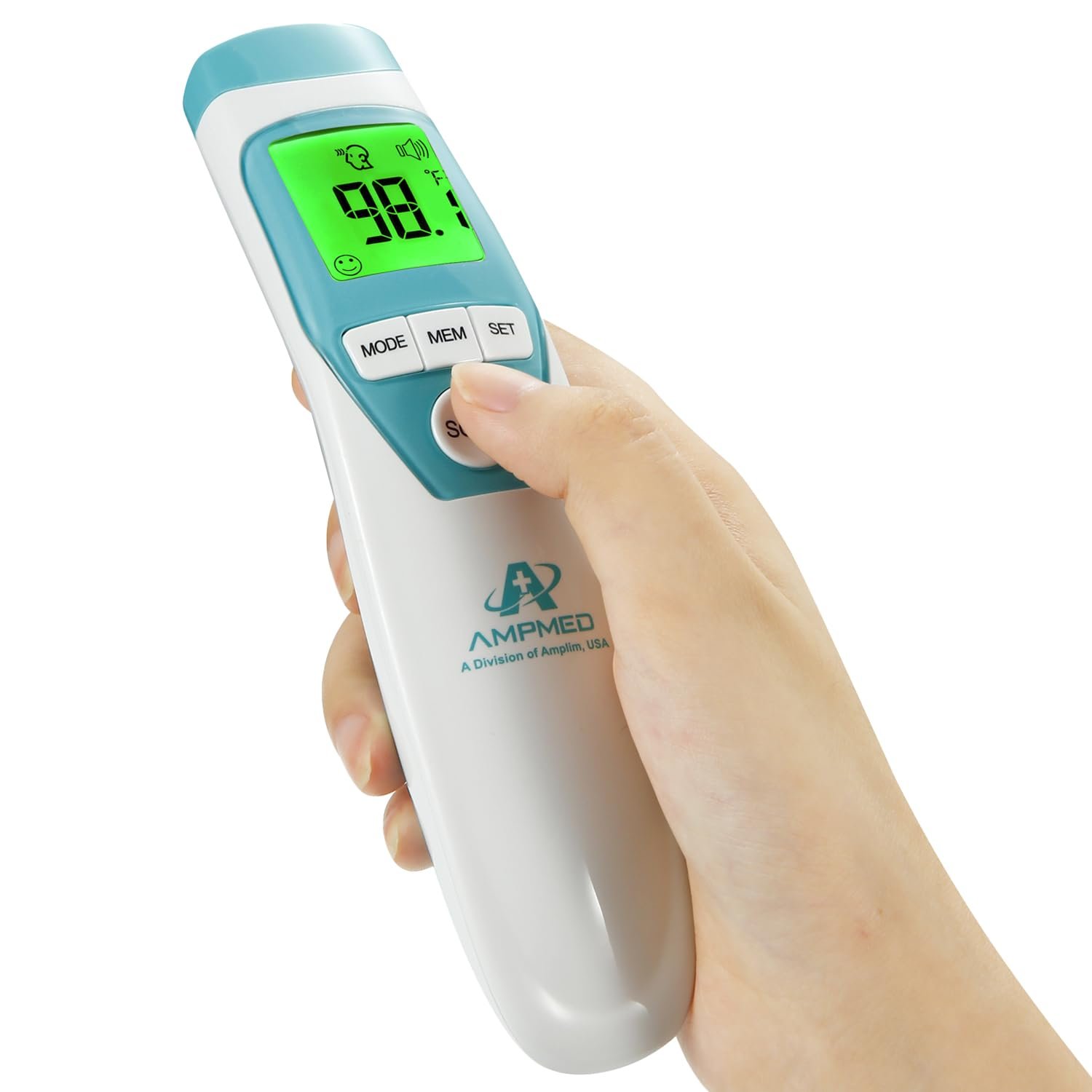 Hospital Medical Grade Non-Contact No-Touch Forehead Thermometer for Baby and Adults, Touchless Temporal Fever Thermometer, Fast and Accurate Digital Thermometer