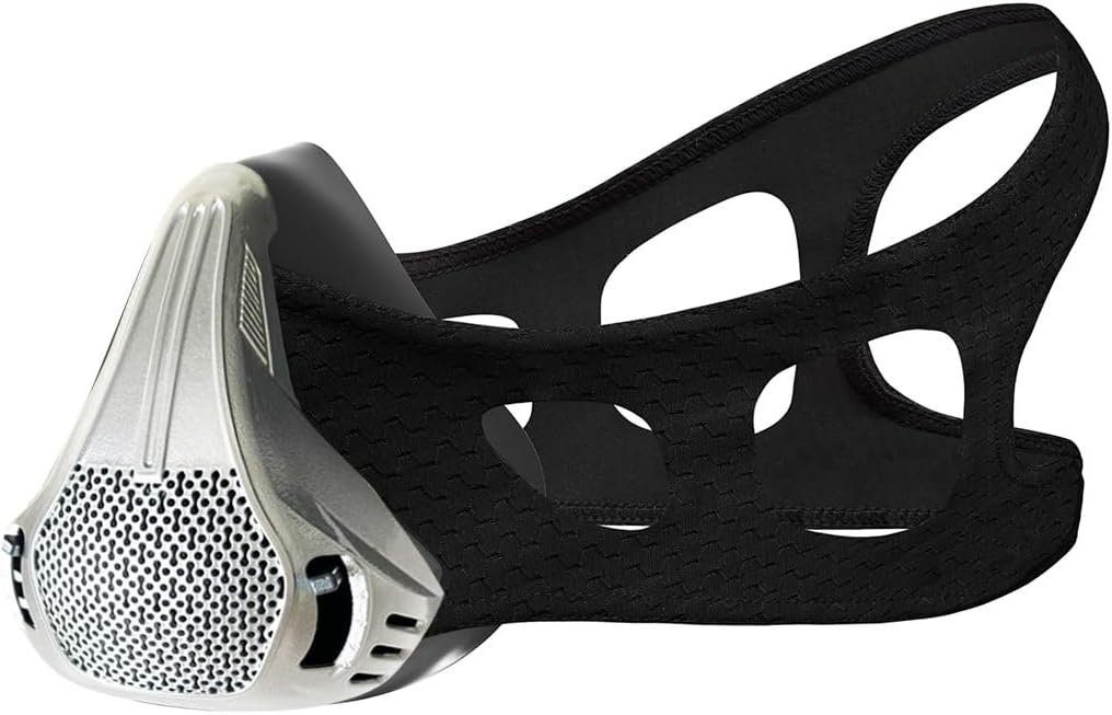 Altitude Training Mask,Stamina Breathing Trainer 25 Levels of Respiratory Resistance Perfect for Fitness Running Improving Cardio Endurance Workout Breathing Mask for Men Women