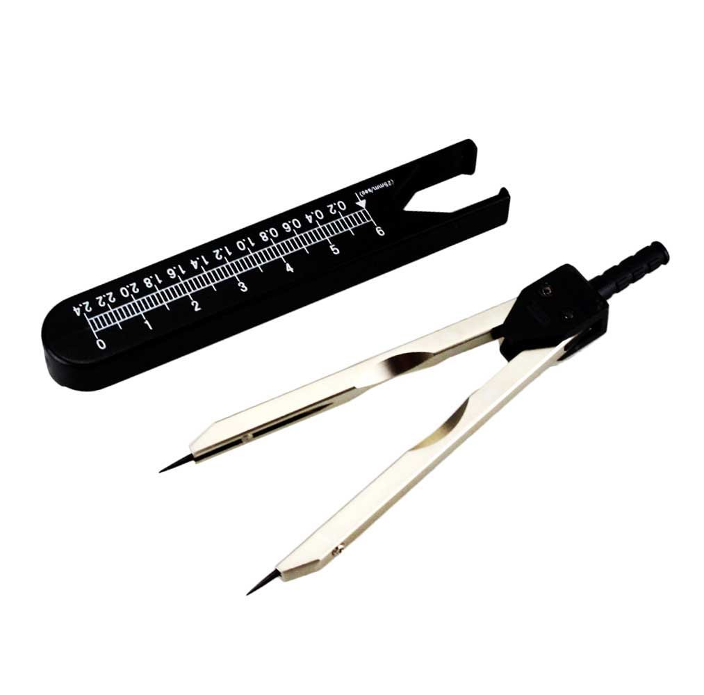 ECG EKG EMI Black Calipers Ruler Drafting Electrocardiogram Divider