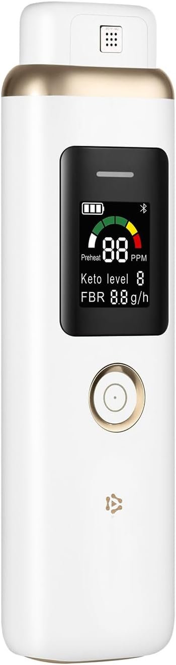 Ketone Breath Monitors for Ketosis Tracking – Ketone Monitoring Breath Analyzer Ketosis Tester | Portable, Professional-Grade Ketone Breath Meter – Accurately Monitor Ketonsis in Your Breath