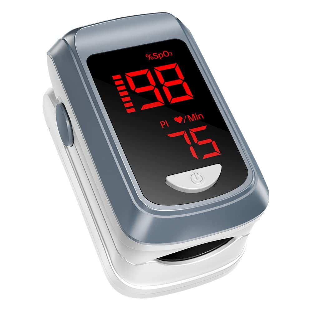 HOLFENRY Pulse Oximeter Fingertip – HOLFENRY Oxygen Monitor Fingertip Mini SpO2 Pulse Oximeter Oxygen Saturation Monitor for SpO2/Heart Rate/PI Pulse Ox