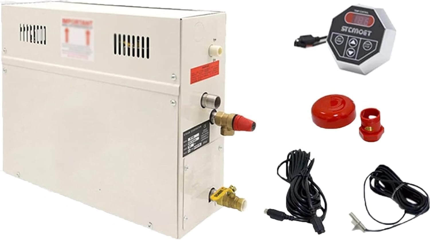 Steam Generator for Sauna 3kw, 4.5kw, 6kw, 8kw, 9kw, 10.5kw, 12kw, 15kw, 35-55°C, Shower, Bath, Steam Generator for Household Pool., 3KW, 220V