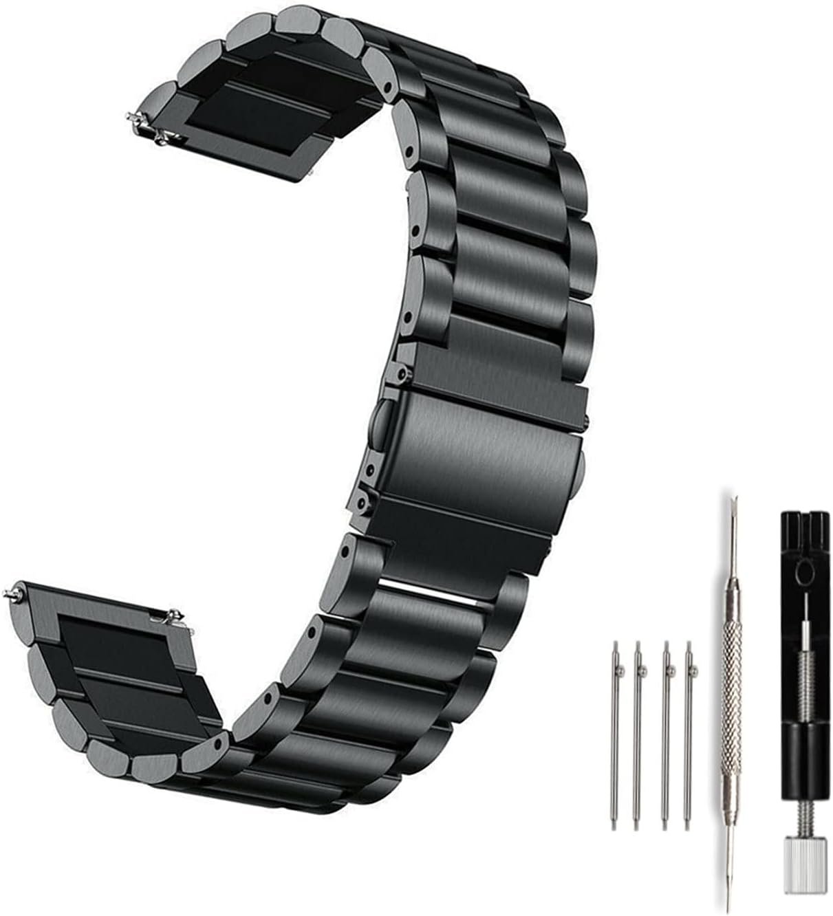 Moran Stainless Steel Watch Band Quick Release Replacement Metal Strap 20mm 22mm for Men Women