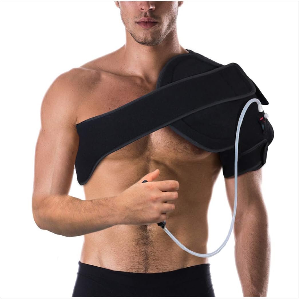 NatraCure Advanced Hot or Cold Therapy Shoulder Ice Pack Wrap, for Shoulder Pain Relief – (Heating Pad for Rotator Cuff Injuries, Surgery, Gym Injuries, Baseball, Pitching) – 16032