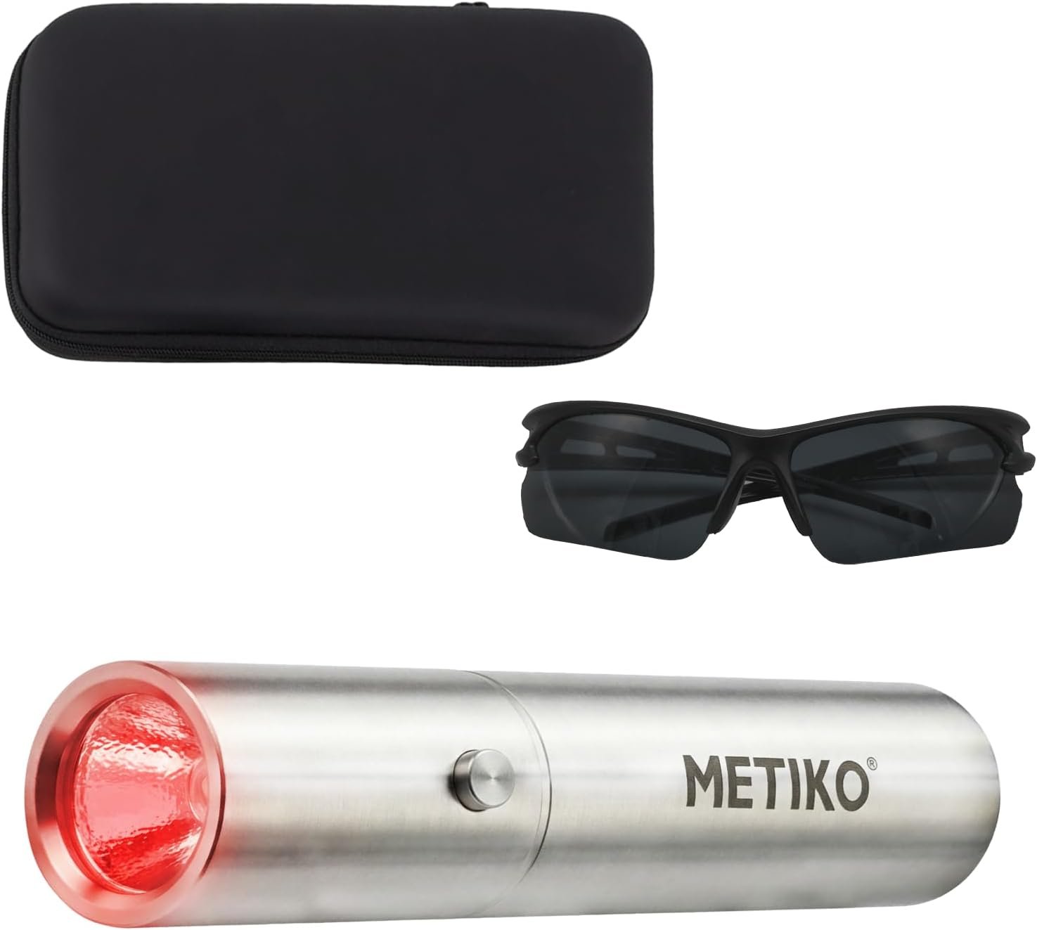 Infrared & Red Light Therapy Torch for Body, Joints, Muscles Pain Relief, Portable Red Light Therapy Wand at Home, 3 LEDs of 630nm, 660nm, 850nm
