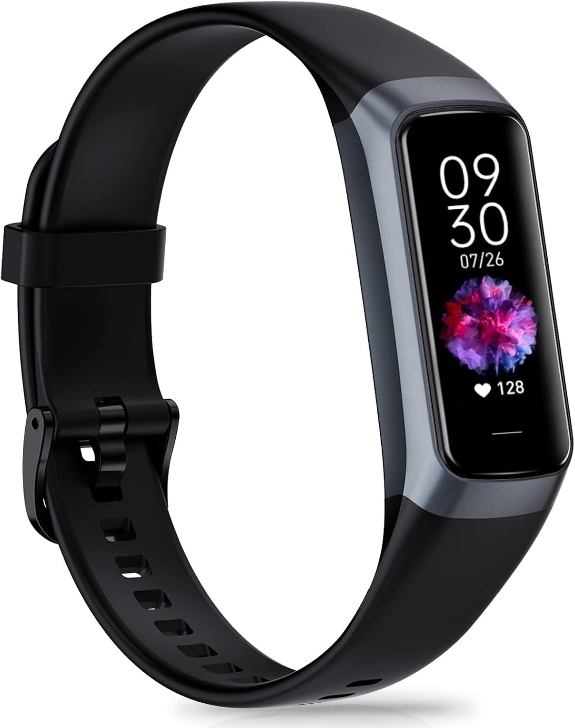 Fitness Tracker with 24/7 Heart Rate Blood Pressure Sleep Monitor, 1.10″ AMOLED Touch Screen Step Counter