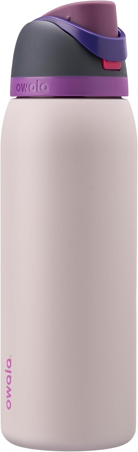 Owala FreeSip Insulated Stainless Steel Water Bottle with Straw for Sports and Travel, BPA-Free, 40oz, Dreamy Field