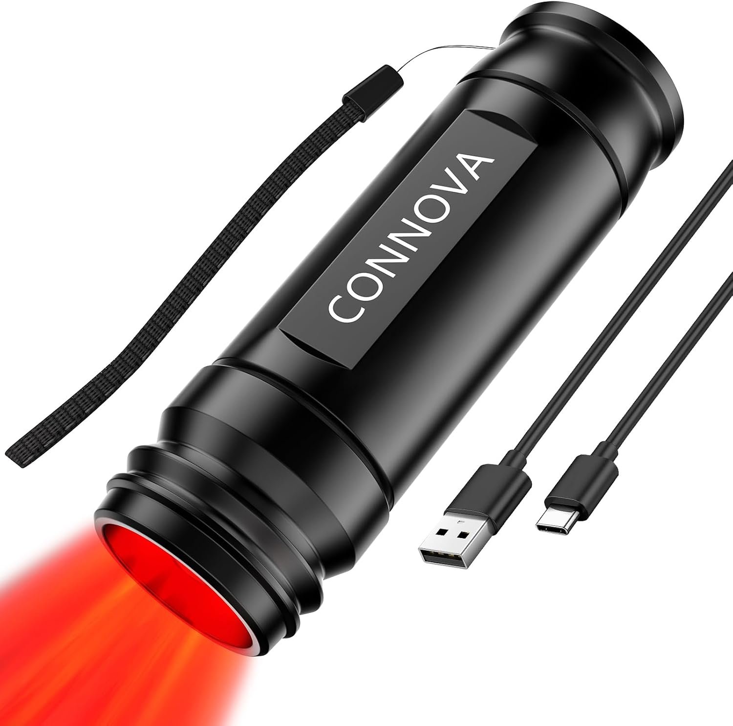 Red Light Flashlight for Muscles&Joints Pain Relief,Portable Near Infrared Light for Body & Face Inflammation,Effective Design for Home & Travel