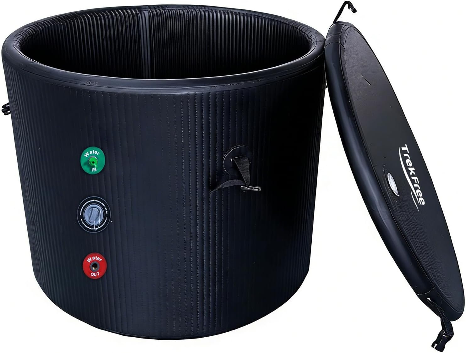 Oval Ice Bath Tub for Athletes – Portable Cold Immersion Tub with Insulated Lid, Suitable for Indoor & Outdoor Use,Insulated Inflatable Ice Bath Designed for Cold Plunges and Adult Bathing