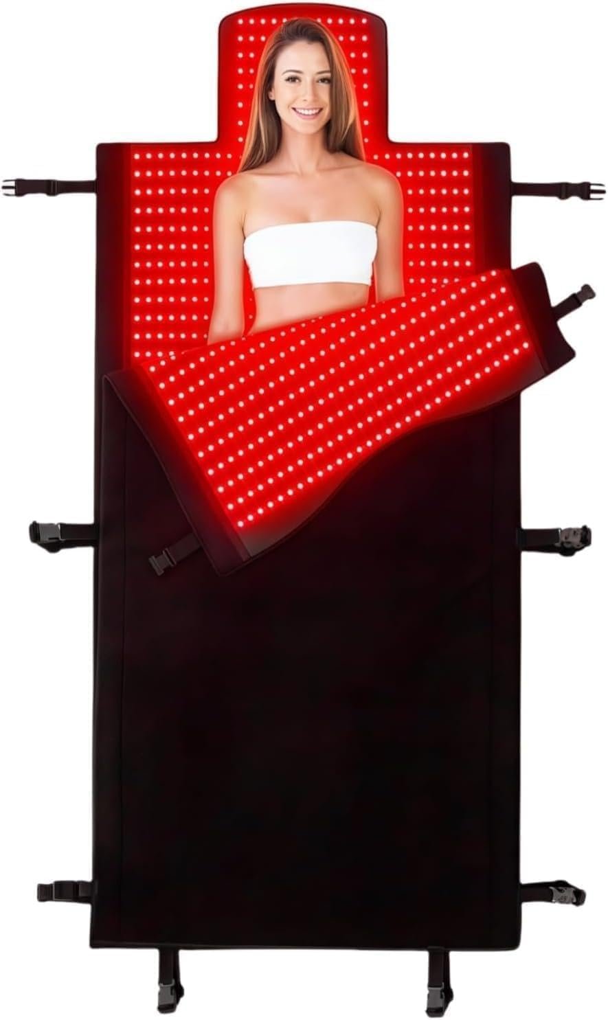 Red Light Therapy Full Body for Pain Relief Skin Health 75″ x 34” | Upgraded Dual Wavelength LED Beads 660nm&850nm Infrared Light Therapy Blanket for Body Home Use