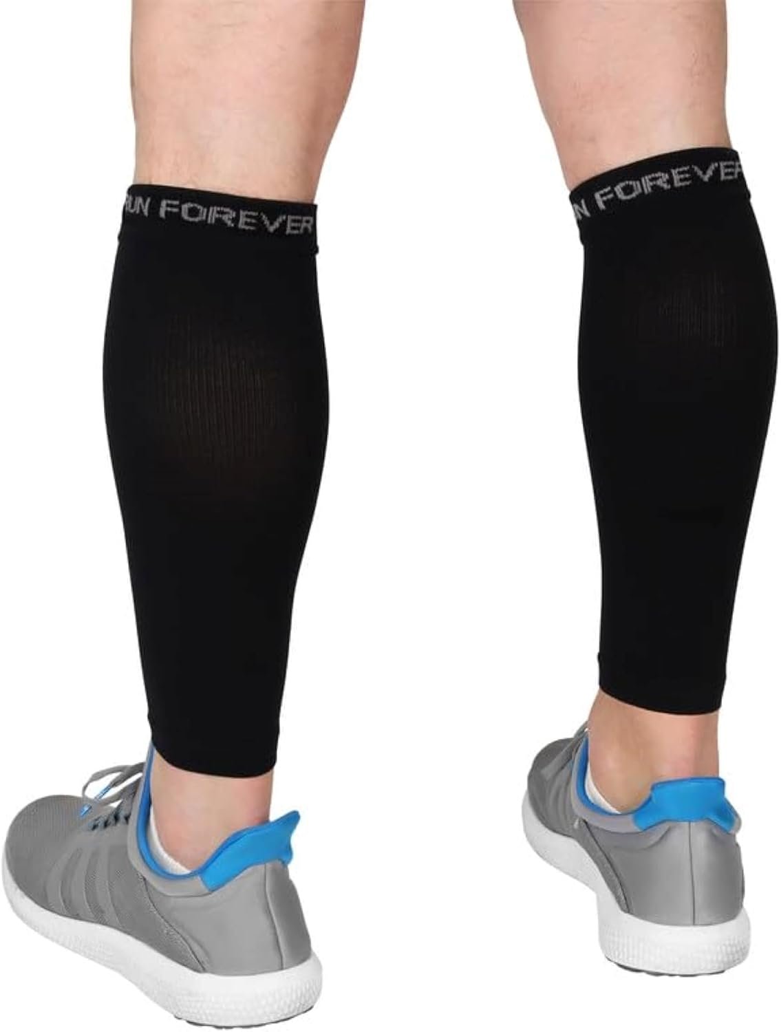Run Forever Calf Compression Sleeves for Men and Women – Leg Compression Sleeve – Footless Compression Socks for runners