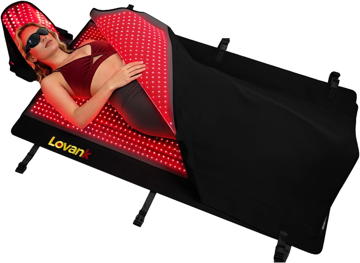 Red Light Therapy Mat for Full Body Pain Relief, 83″ × 33″, Medical-Grade TPU Light Therapy Blanket with 2710 Dual-Wave LEDs (660nm & 850nm)