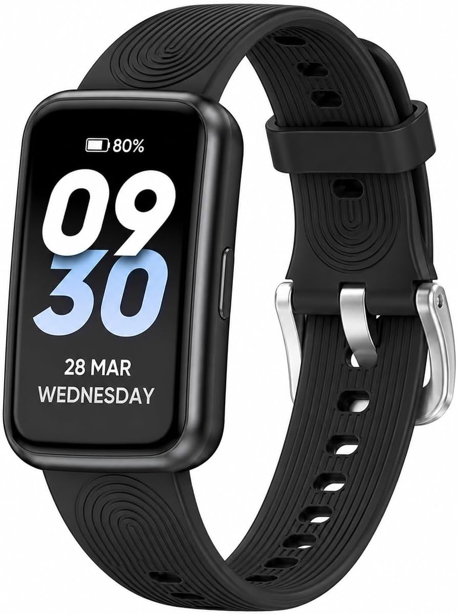 Pedometer Watch No App/Phone Required Slim Fitness Tracker, 30 Meters Waterproof 1.47” Smart Watch, Heart Rate & Blood Oxygen Monitor Step Counter for Men Women