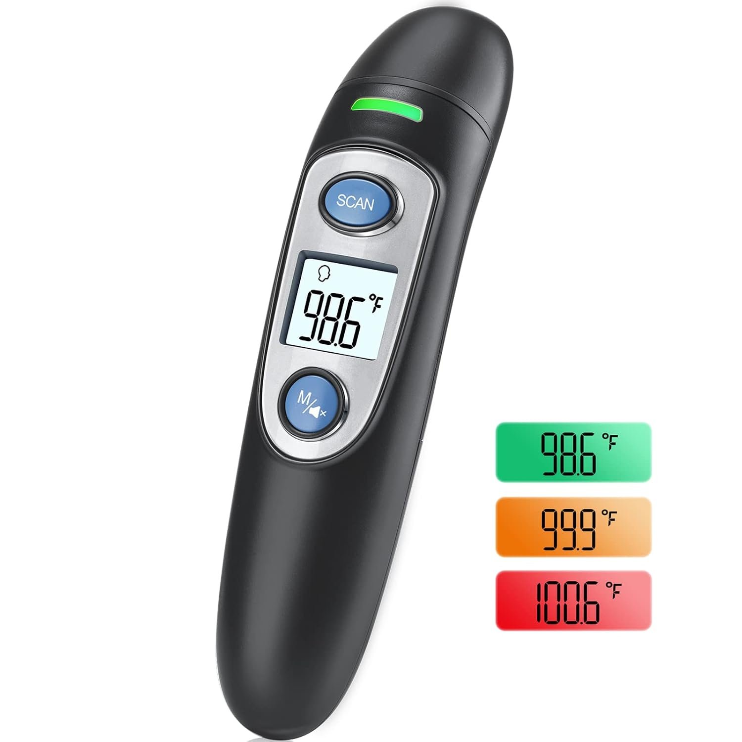 Infrared Thermometer for Adults,Forehead and Ear Thermometer for Fever, Babies, Children, Adults, Indoor and Outdoor Use