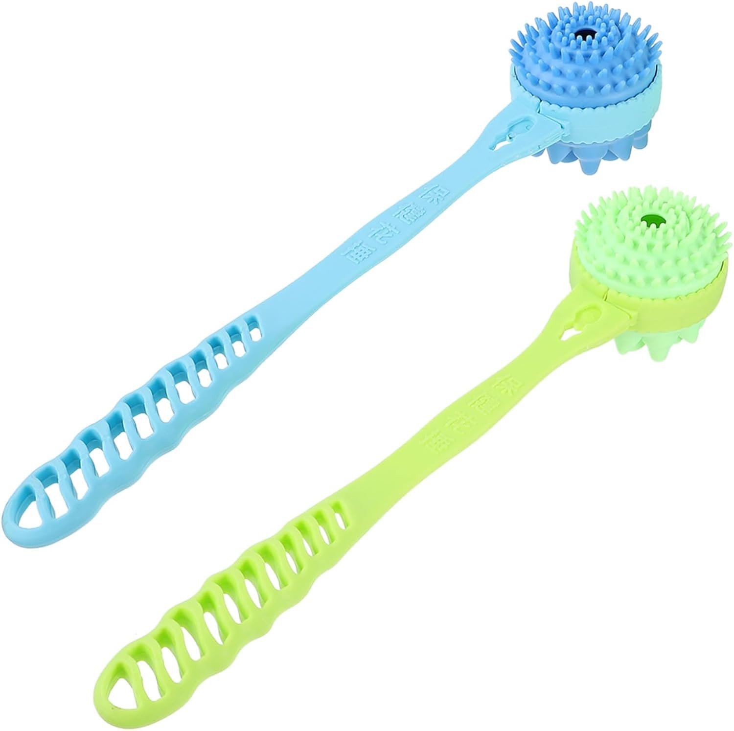 2pcs Double-Head Massage Hammer Stick for Neck and Body Manual Muscle Massager with Tough Handle Portable Relief Tool for Home Office and Travel Use Random Color