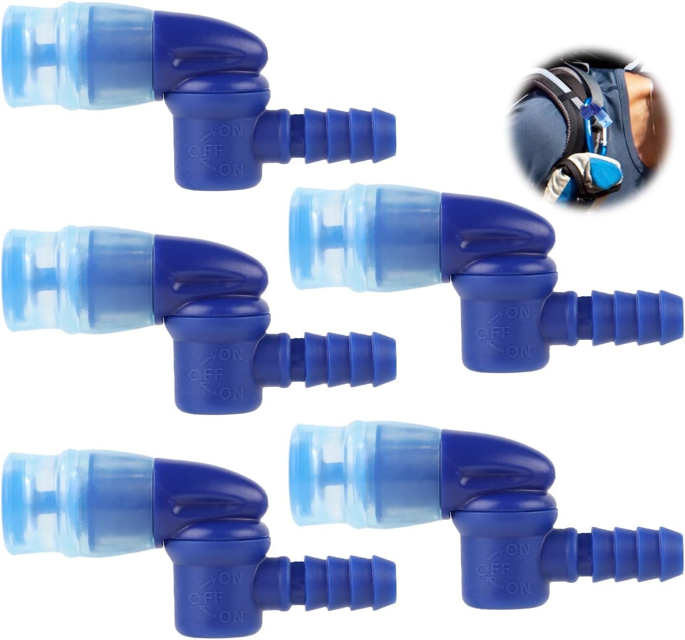 Bite Valve Replacement for, Mouthpiece Replacement for Hydration Pack Valve Parts for Osprey Hydration Bladder (Blue)