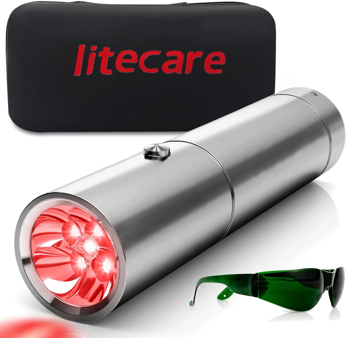 Handheld Red Light Therapy Wand for Body, Portable Red & Infrared Light Device for Pain Relief, Muscles & Joints, Red Light Therapy Flashlight for Home Use, 5 Wavelengths
