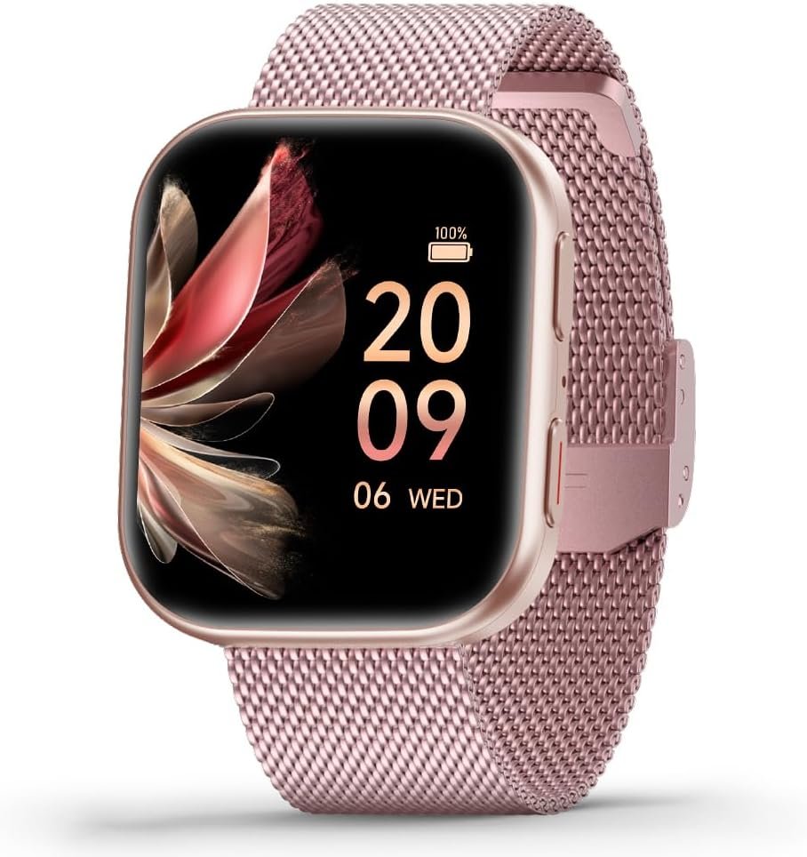 FITVII Health & Fitness Tracker (Answer/Make Calls), Smart Watch with 24/7 Heart Rate and Blood Pressure, Sleep Tracking, Blood Oxygen Monitor, 120+ Sport Modes Activity Tracker for Women Men