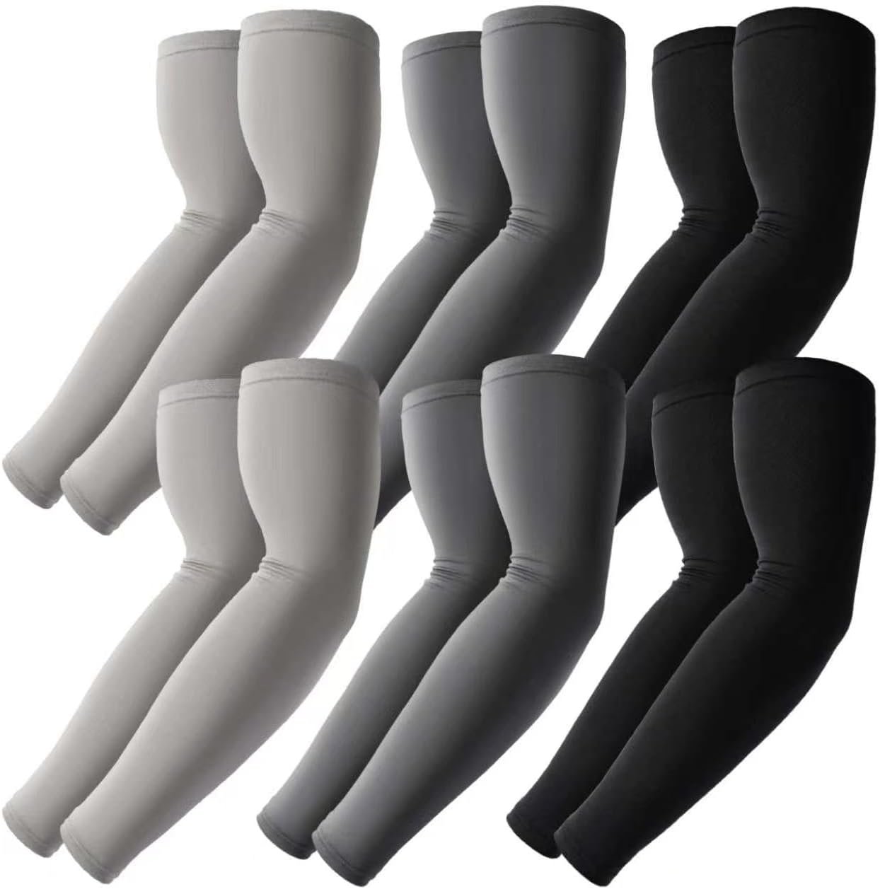 BHYTAKI Cooling Compression Arm Sleeves for Men Women,UPF50 UV Sun Protection Sleeves for Work Sport Tattoo Cover Up