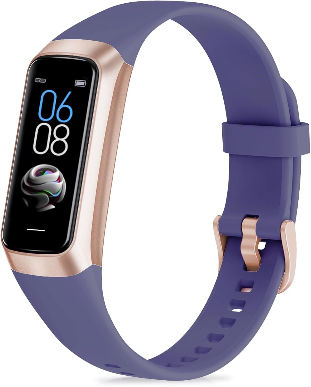 Fitness Tracker with Step Counter/Calories/Stopwatch, Activity Tracker, Health Tracker with Heart Rate Monitor, Sleep Tracker,1.10”AMOLED Touch Color Screen, Pedometer Watch for Women Men