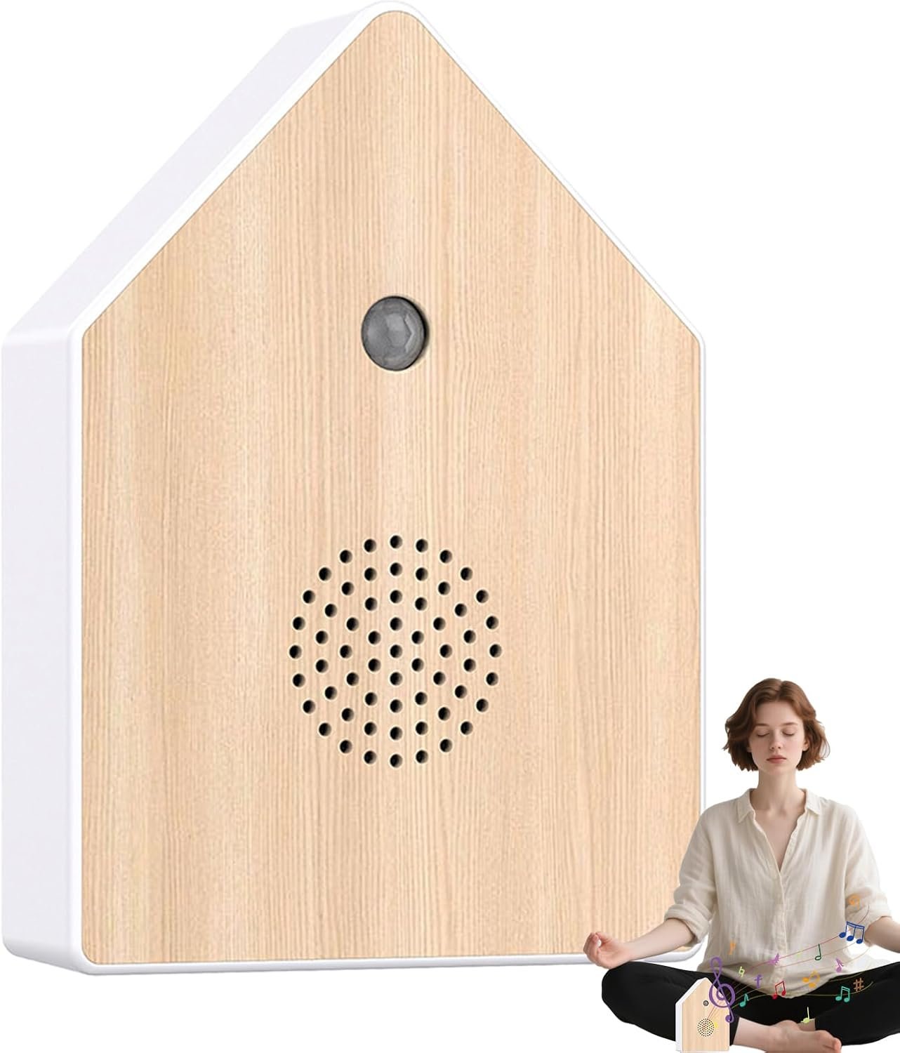 Bird Sound Device | Motion-Activated, ABS Construction, Portable 180g Design | Nature Machine, Bird Chirp Sound Box | for Home Decor, Bedroom Sleep Aid, and Spa Relaxation Space.