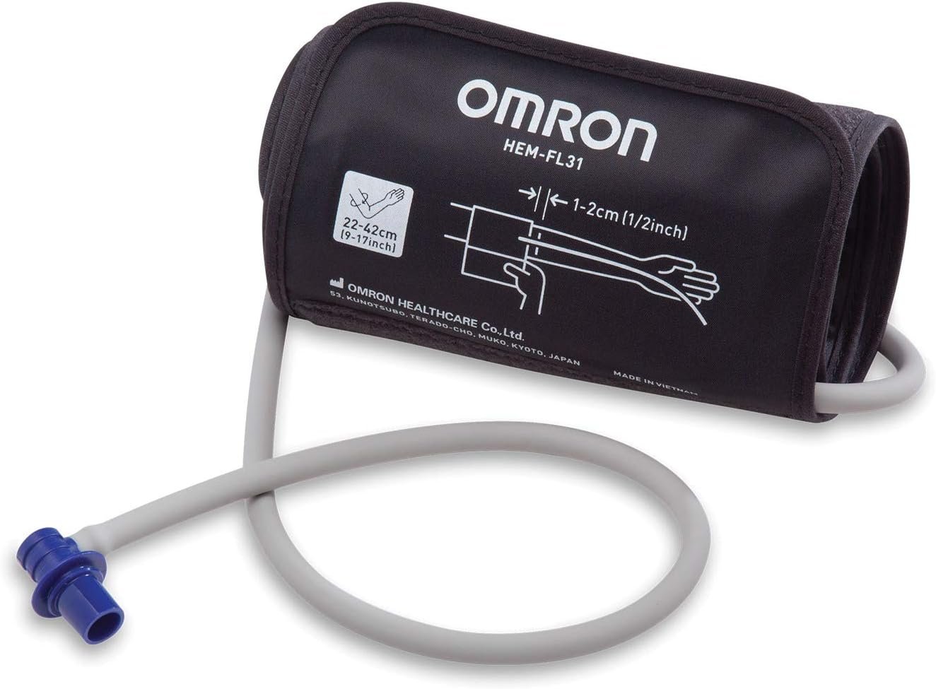 Omron Omron Hem-fl31-b 9-inch to 17-inch Easy-wrap Comfit Cuff, Large