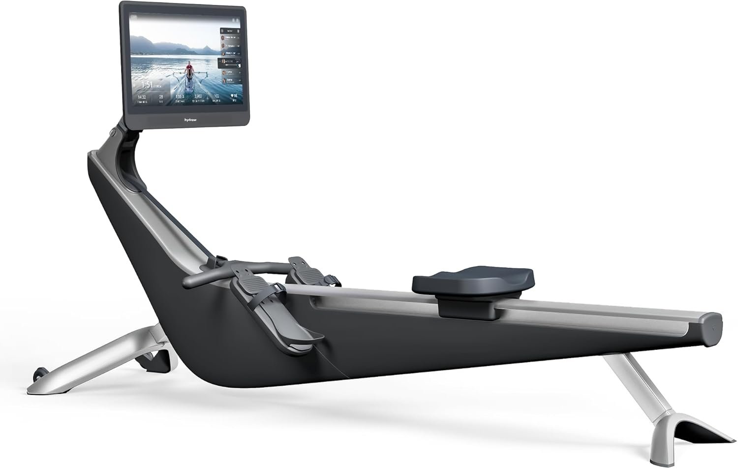 Hydrow Origin Rowing Machine for Home with Immersive 22” Rotating HD Touchscreen – Live Row Machine Home Workout, Magnetic Drag Technology, 375lb Weight Capacity Rower – 30-Day Trial & Year Warranty