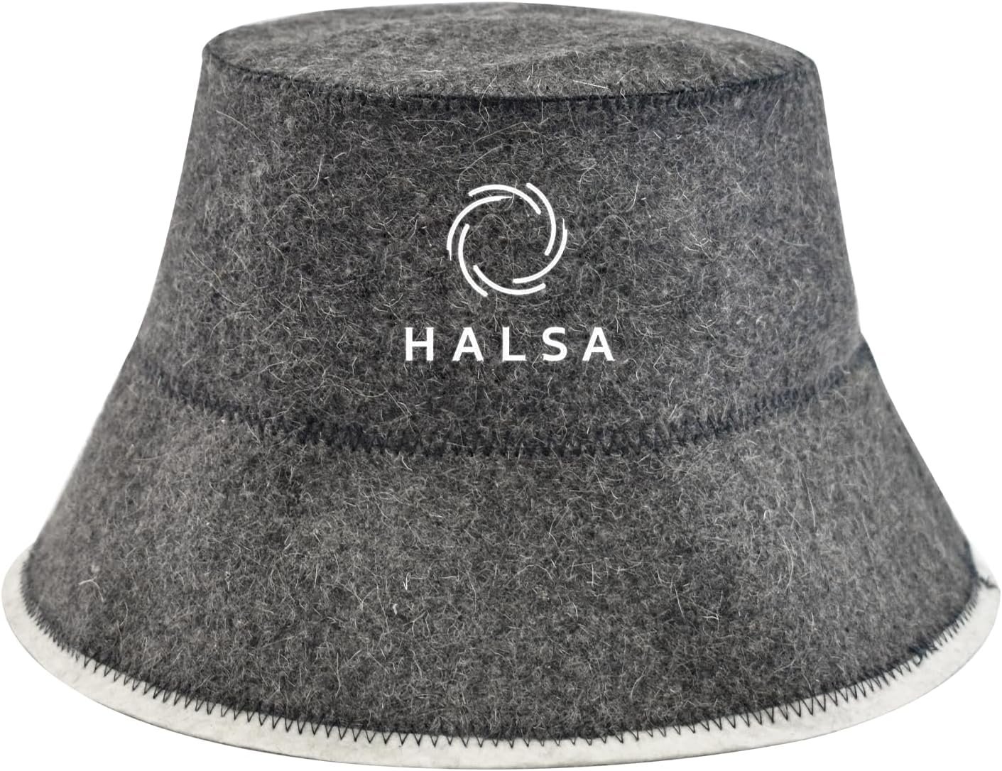 Sauna Hat for Men & Women – 100% Wool Sauna Cap, Finnish Banya Hat, Bucket Style Heat Protection for Hair & Scalp – Sauna & Infrared Sauna Accessories