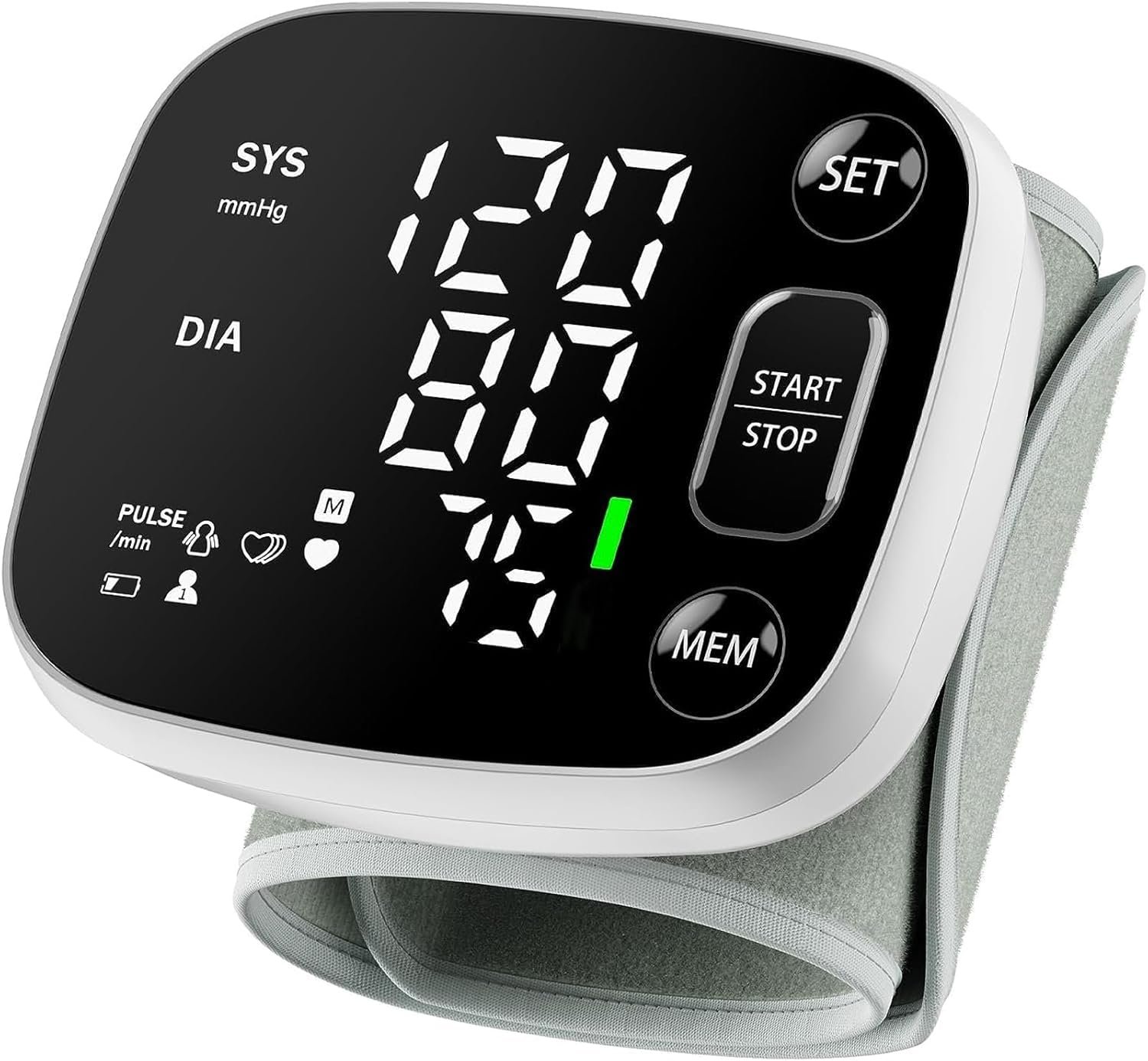 Oklar Wrist Blood Pressure Monitor, FDA Cleared Rechargeable Blood Pressure Machine with Adjustable Cuff (4.92-8.46 Inches), 240 Reading Memory for 2 Users, Voice Broadcast, Storage Case Included