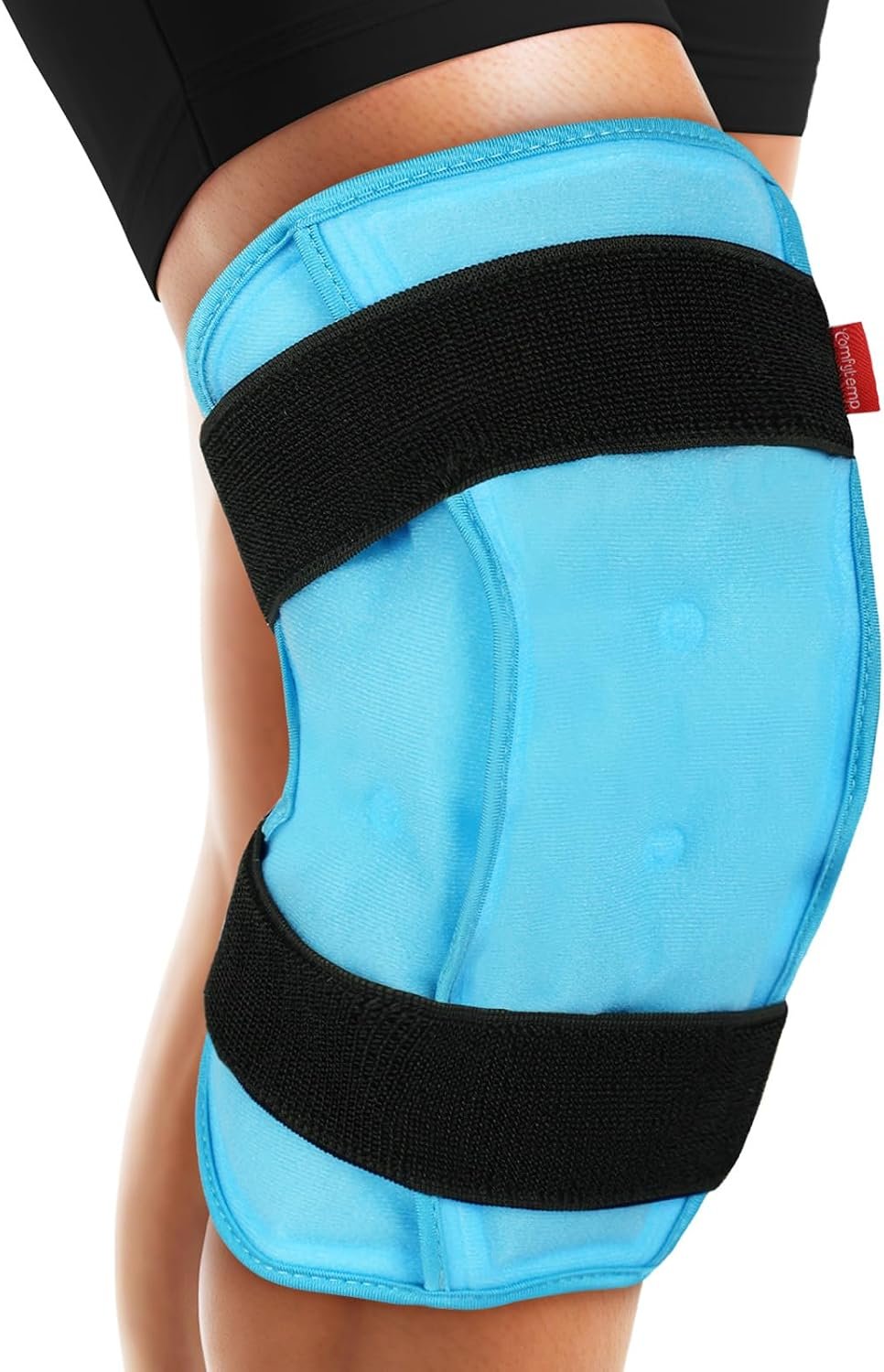 Comfytemp Knee Ice Pack Wrap for Injury Reusable Gel, FSA Eligible HSA, Knee Hot Cold Therapy for Leg Pain Relief, Replacement, Arthritis, Recovery, After Surgery, Women Gift, Fathers Day Dad Men Gift