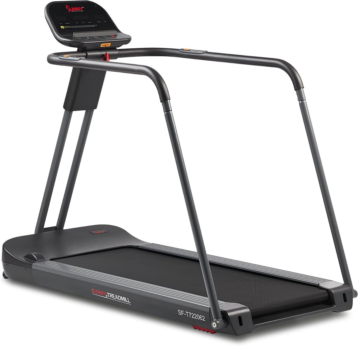 Sunny Health & Fitness Treadpad® Treadmill with 6-Level Auto Incline & Exclusive SunnyFit® App Enhanced Bluetooth Connectivity