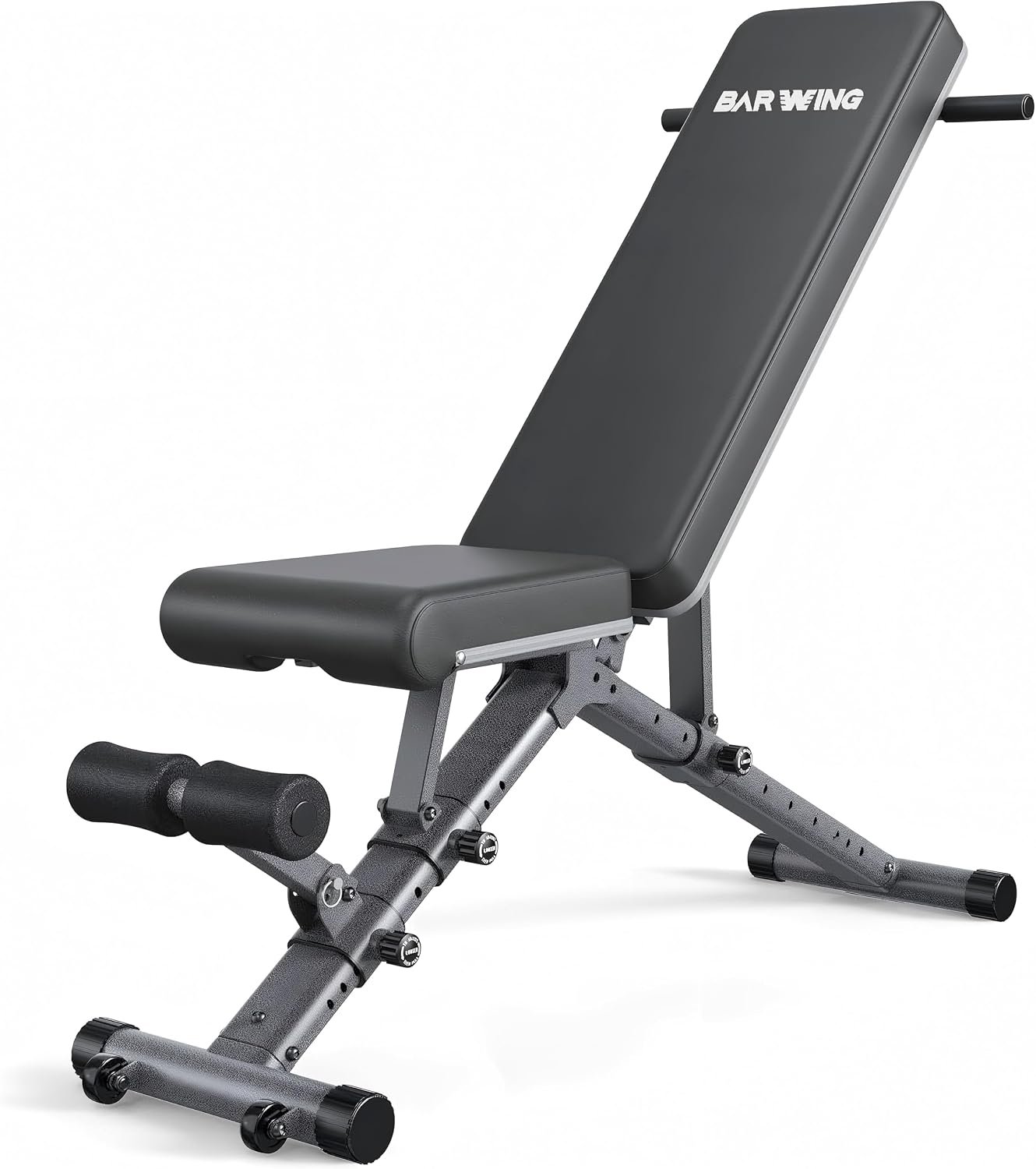 BARWING Adjustable Weight Bench Workout Bench, 1000/1300 LBS Heavy Duty Incline Decline Bench for Home Gym, Easy Assembly Foldable Training Lifting Bench