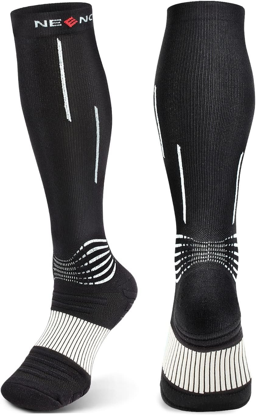 NEENCA Compression Socks, Medical Athletic Calf Socks for Injury Recovery & Pain Relief, Sports Protection—1 Pair, 20-30 mmhg