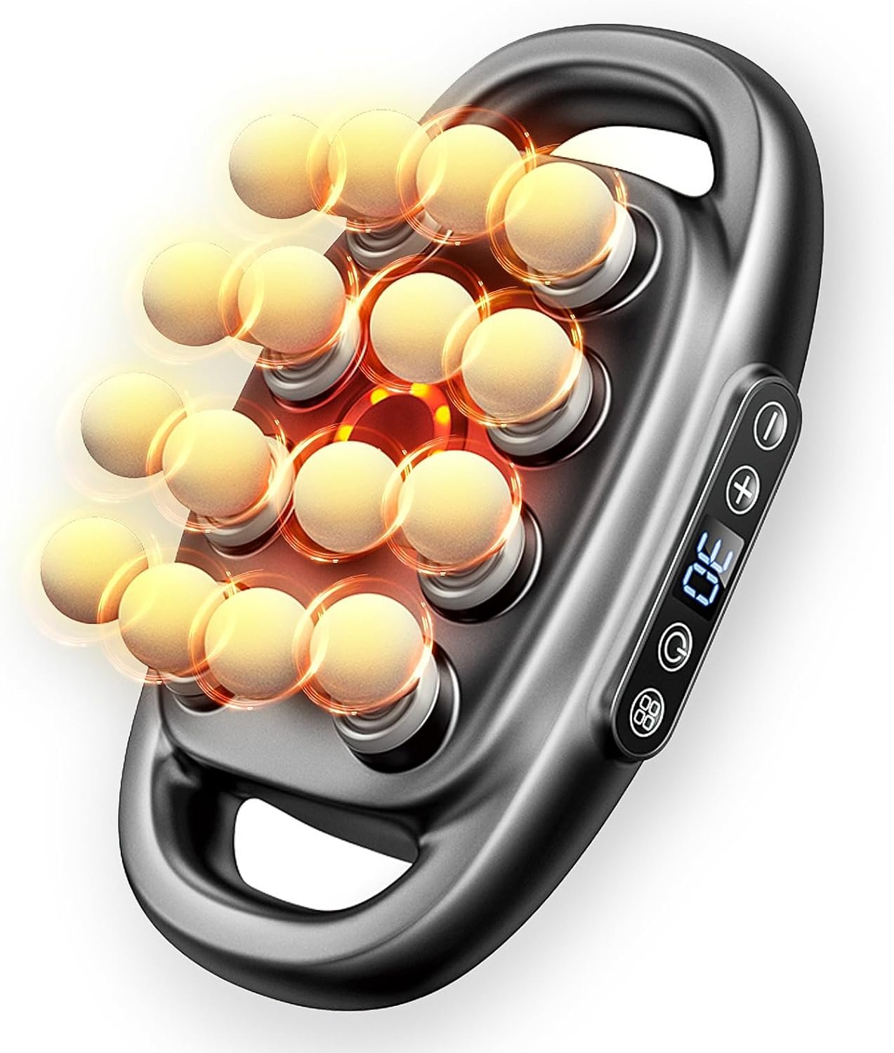 16 Head Massage Gun Deep Tissue – 2026 Upgrade 16-Drive Back Muscle Massager with 3 Modes & 30 Intensities, Portable Quiet Percussion Massager for Legs, Waist, Back, Neck, Buttocks Muscles Pain Relief
