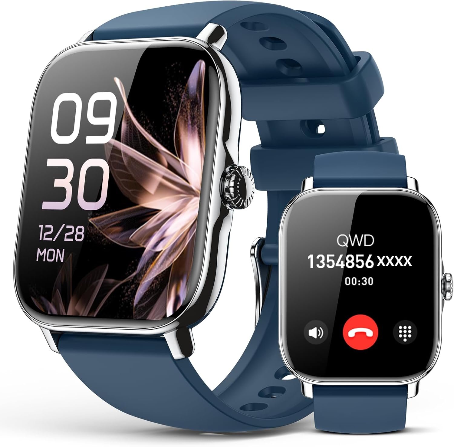 Smart Watch for Women Men- Answer/Make Call, 2025 IP68 Waterproof Fitness Step Sleep Tracker Watch with Monitor Activity Counter Smartwatch for Andriod iPhone iOS Samsung Compatible