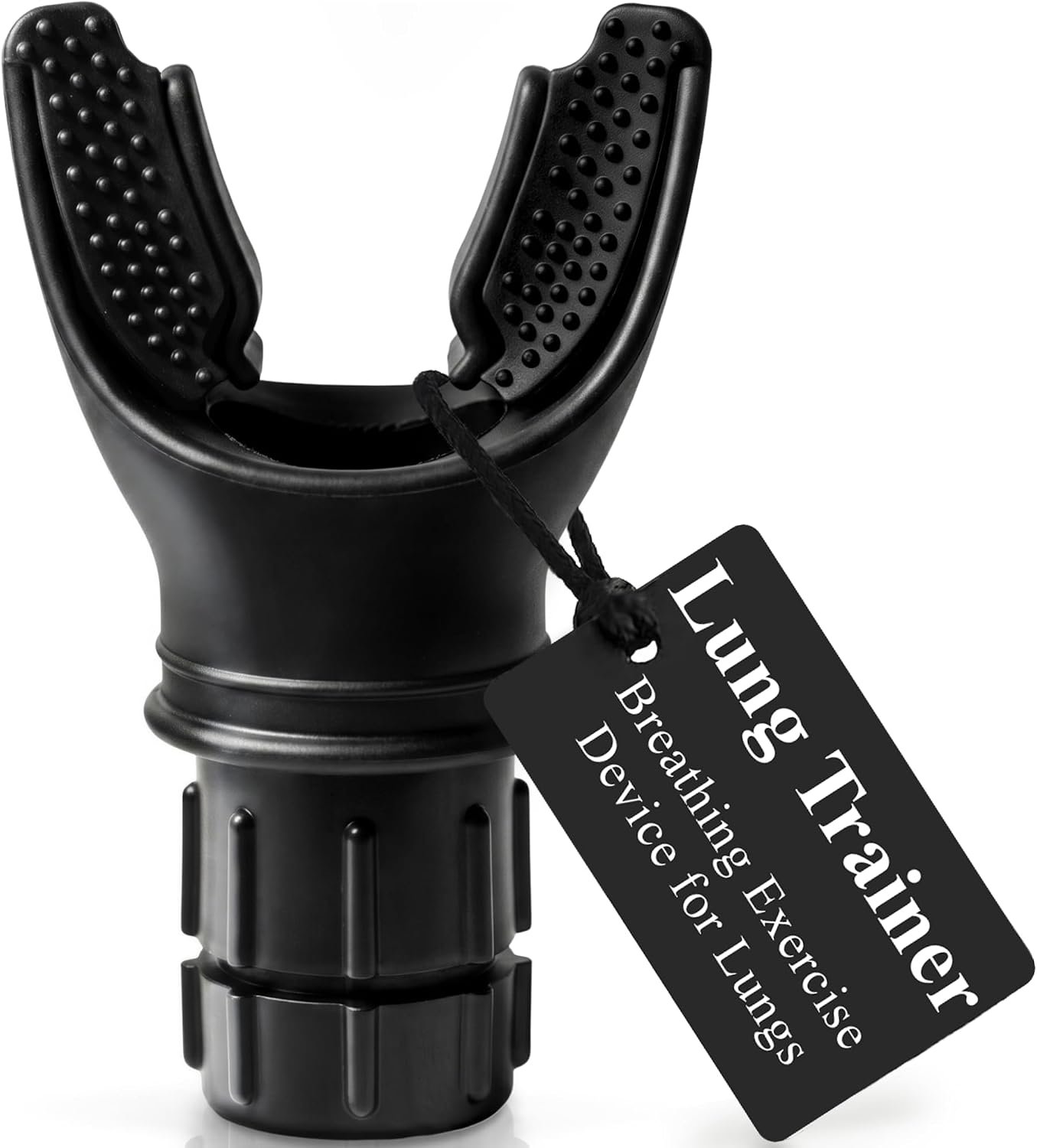 EXPAND-A-LUNG | Breathing Exercise Fitness Trainer | Inspiratory Muscle Strength Tool | Breathe Easier with Stronger Lungs | Dual-Way Inhale-Exhale Adjustable Resistance Settings