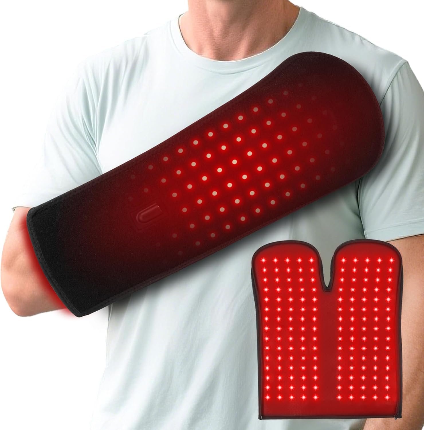 Red Light for Hands & Wrist,2026 Upgrade 4 Modes, 5-Level Intensity,10–90 Min Timer, Red & Infrared Light Device for Home Use (16.5IN*7IN)