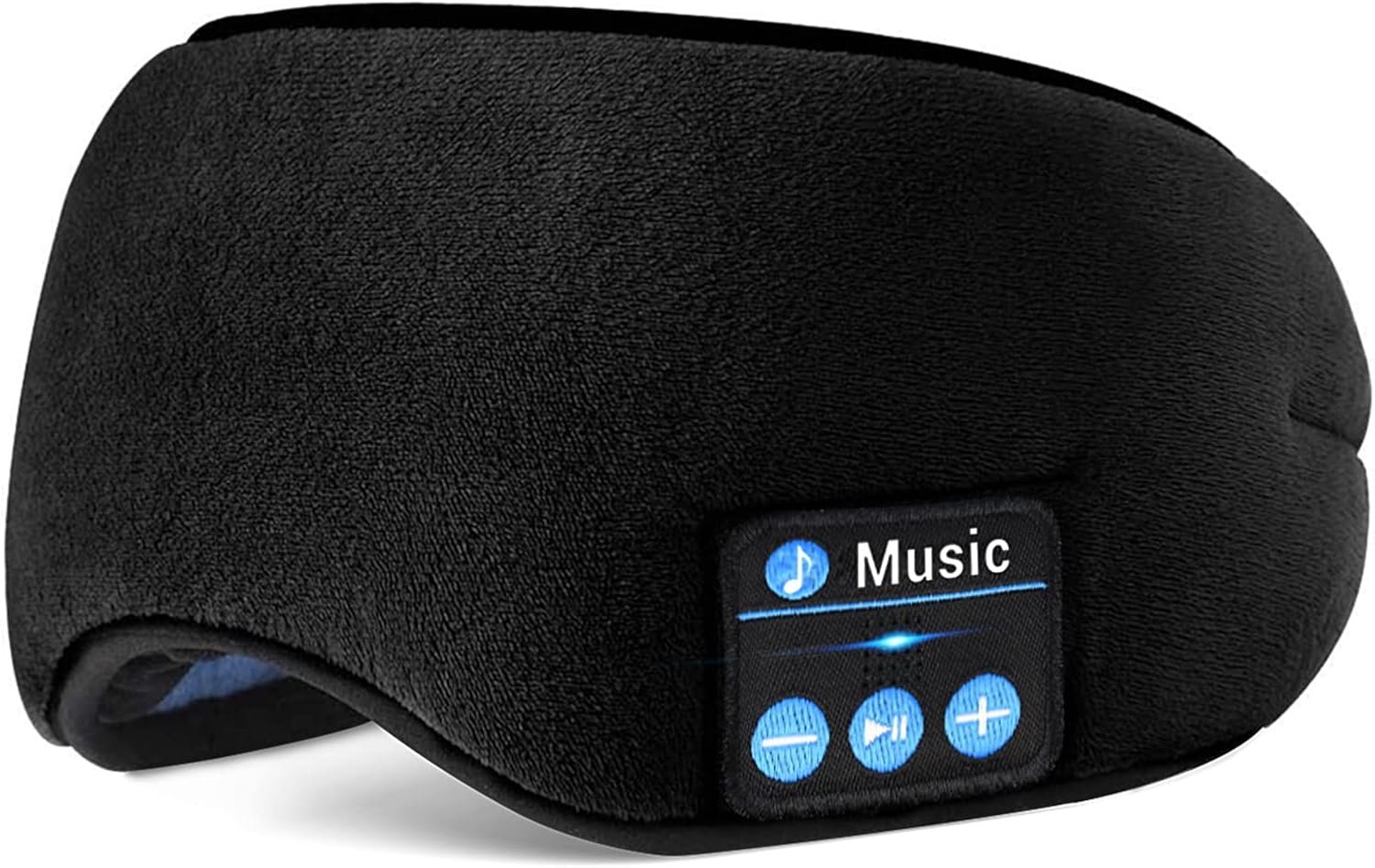 Sleep Headphones Bluetooth 5.0 Wireless Blackout Sleep Eye Mask Built-in HD Speakers and Microphone, Soft Music Earphones for Sleeping Travel Meditation, Unique Gifts for Men Women Cool Gadgets