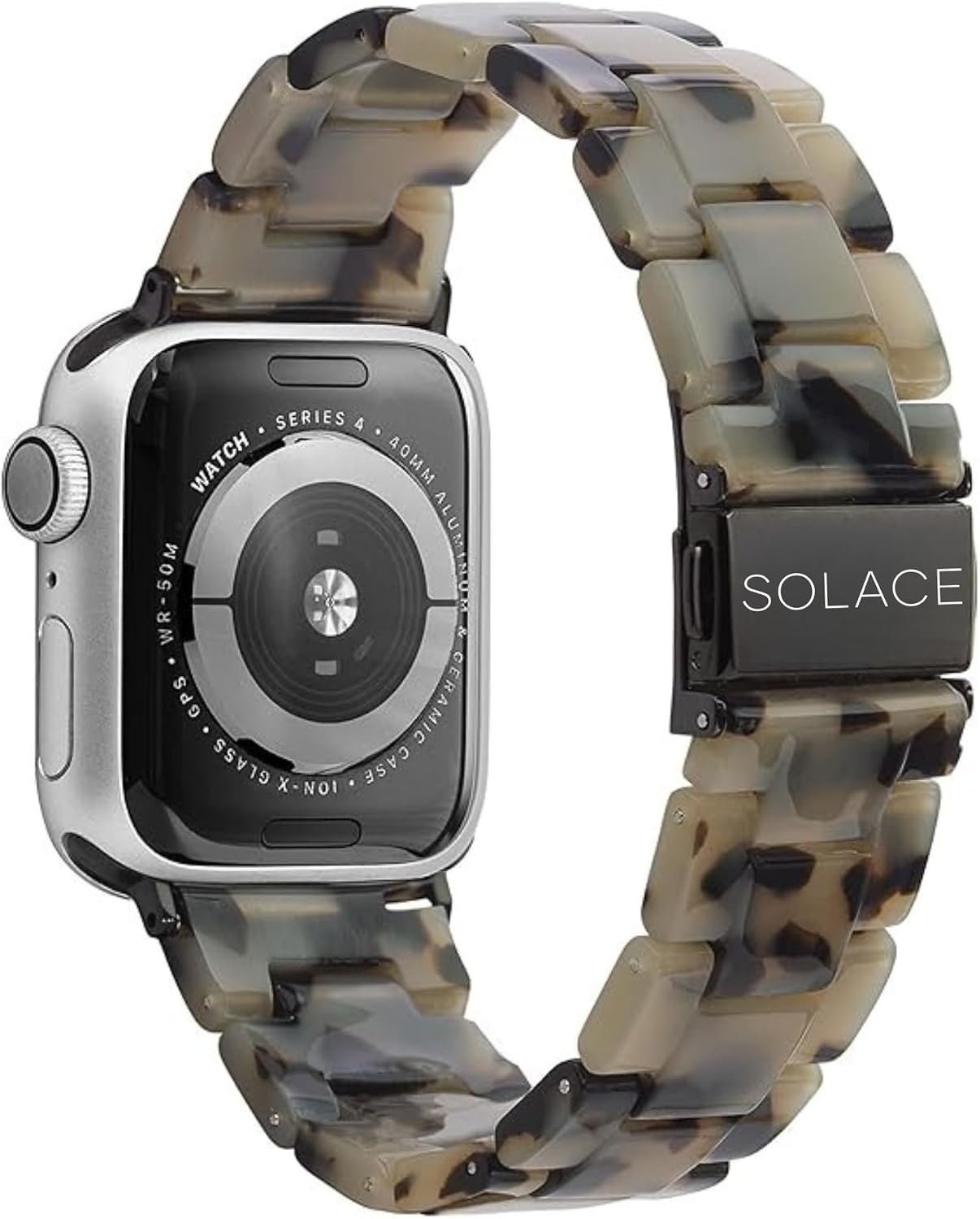 Solace Bands Lightweight Perma Watch Band – Universal Fit for Apple Watch Bands for Women & Men, iWatch Bands for 38mm 40mm 41mm 42mm 44mm 45mm 49mm Ultra, SE, Series 11 10 9 8 7 6 5-1 (Matte Solid)