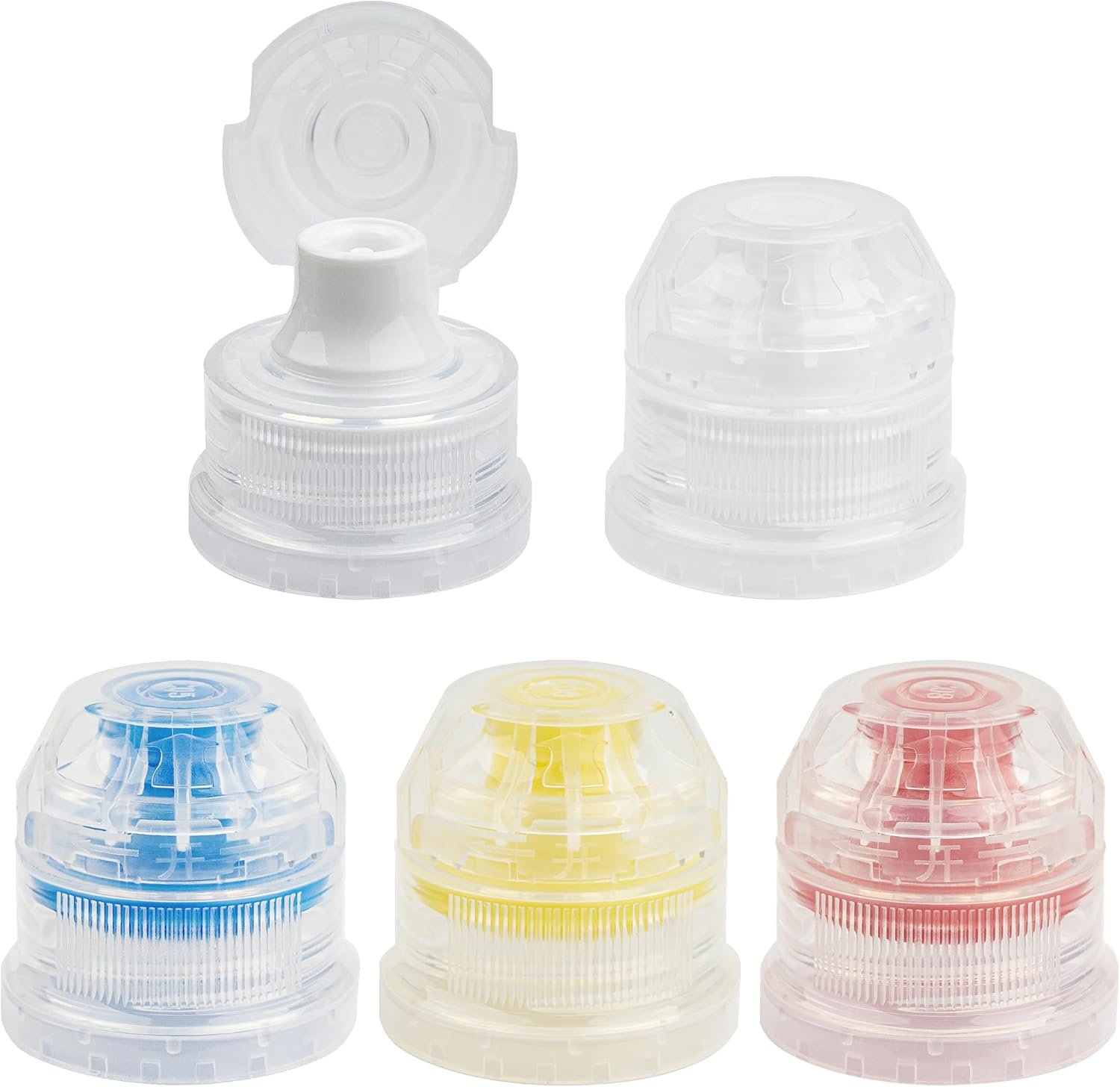 28mm Push Pull Cap, Replacement Water Bottle Flip Tops with Seal Tab for Smart Bottles or Soda Water Bottles, 10PCS