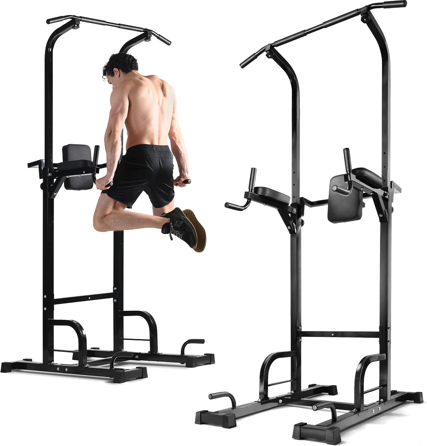 Pull Up Bar Free Standing – Power Tower, Multi-Functional Pullup Dip Station, Calisthenics Equipment Station For Home Gym – 440LBS Capacity, Height Adjustable, Durable, Heavy-Duty Strength Training For Men & Women To Build Muscle.