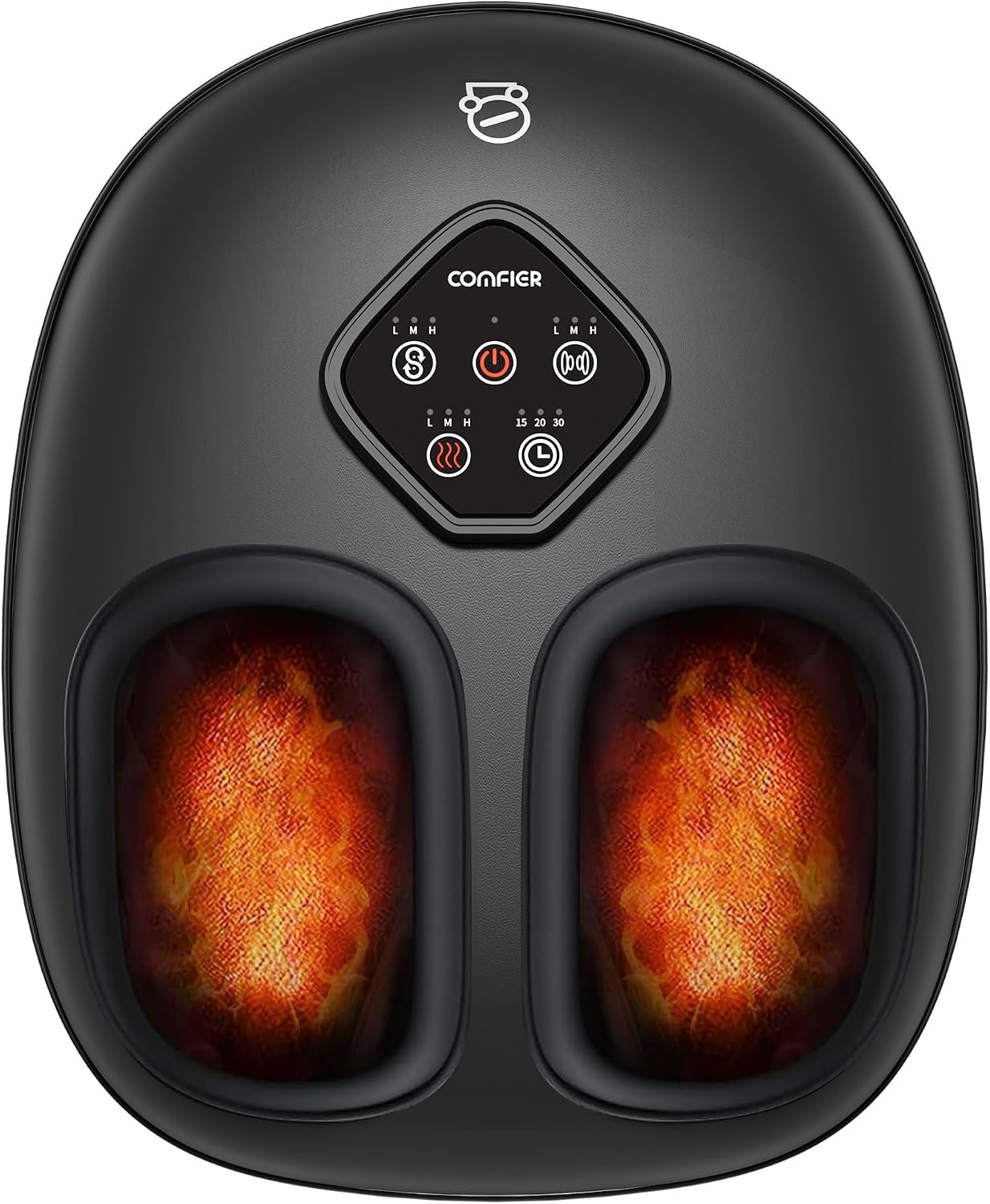 COMFIER 2026 Shiatsu Foot Massager with Heat,Compression,Kneading &Rolling,Foot Massager for Neuropathy,Plantar Fasciitis,Upgraded for Larger Feet Machine(Size 15),Home or Office,for Men Women
