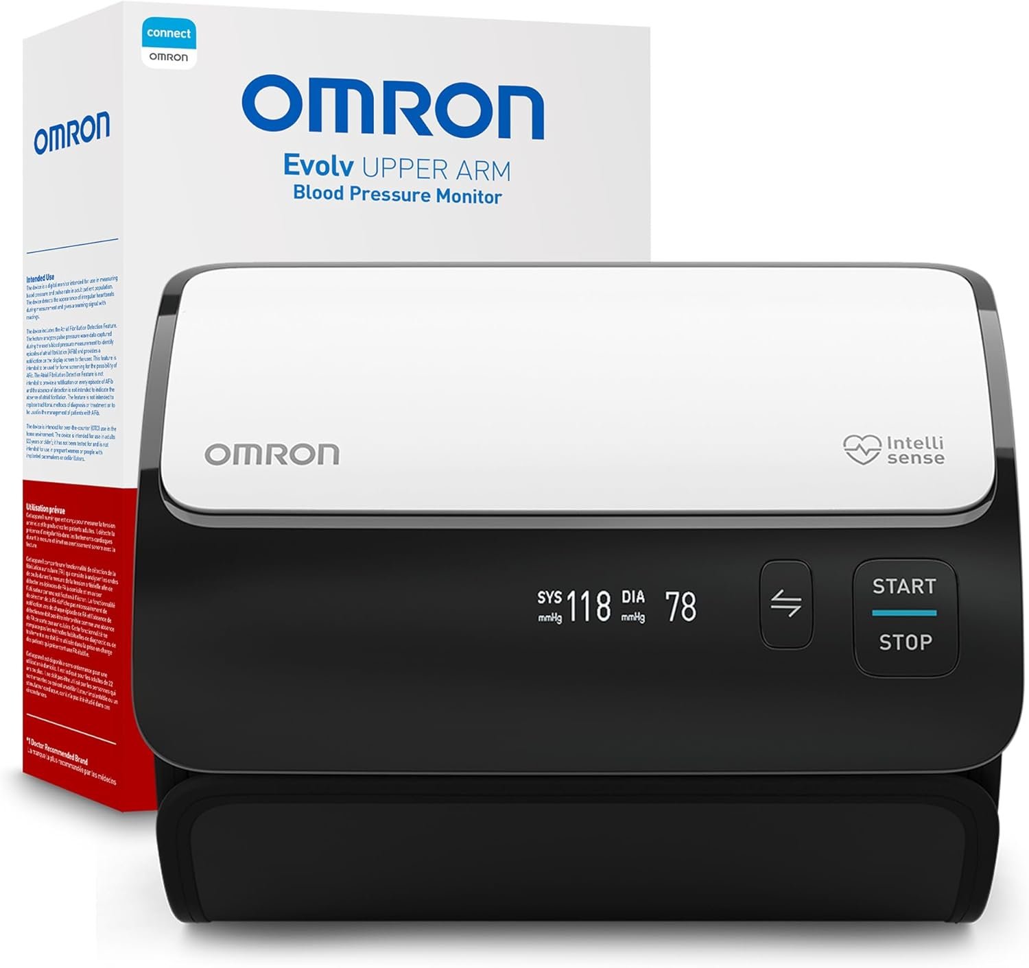 OMRON Evolv Wireless Blood Pressure Monitor for Home Use & Upper Arm Blood Pressure Cuff – #1 Doctor & Pharmacist Recommended Brand – Clinically Validated – Connect App