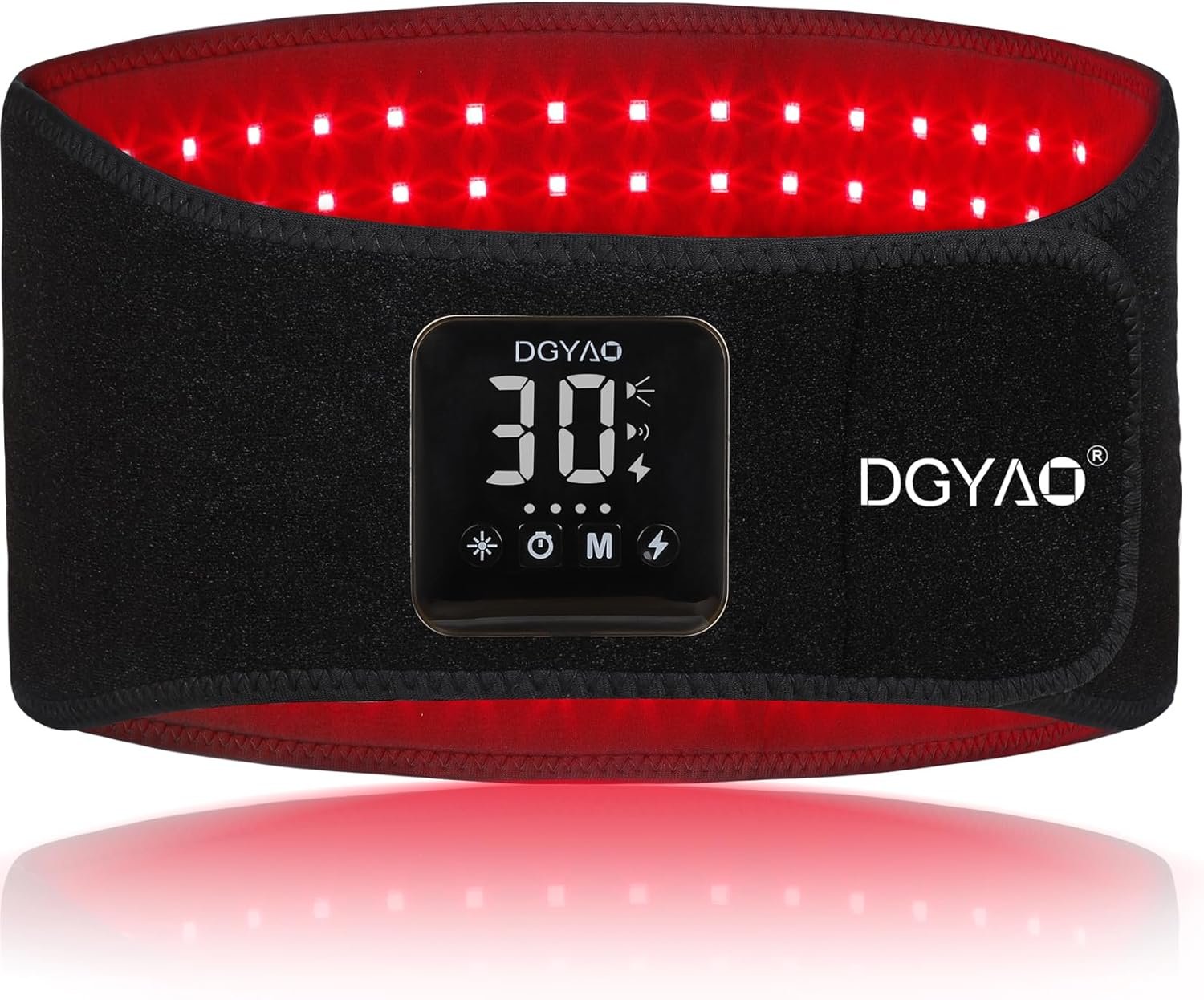 New Cordless Red Light Therapy Belt for Pain Relief, Near Infrared Therapy Wrap Pulse Therapy for Back Pain Relief