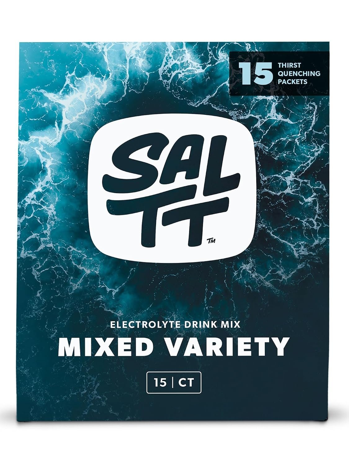 SALTT Electrolytes Powder Packets (All Things Mixed Variety Pack – 15 Flavors) 15 Sticks – Easy Dissolve, No Clumping – Essential Minerals – Hydration Packets – Zero Sugar, Gluten Free, Vegan & Kosher