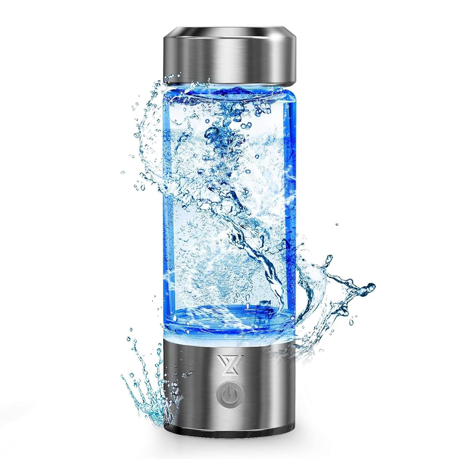 WZ Upgraded Hydrogen Water Generator Bottle, SPE & PEM Technology, 14OZ | Portable Hydrogen Water Ionizer Machine, Type C Rechargeable, for Home Office Gift Travel Fitness Daily Drinking