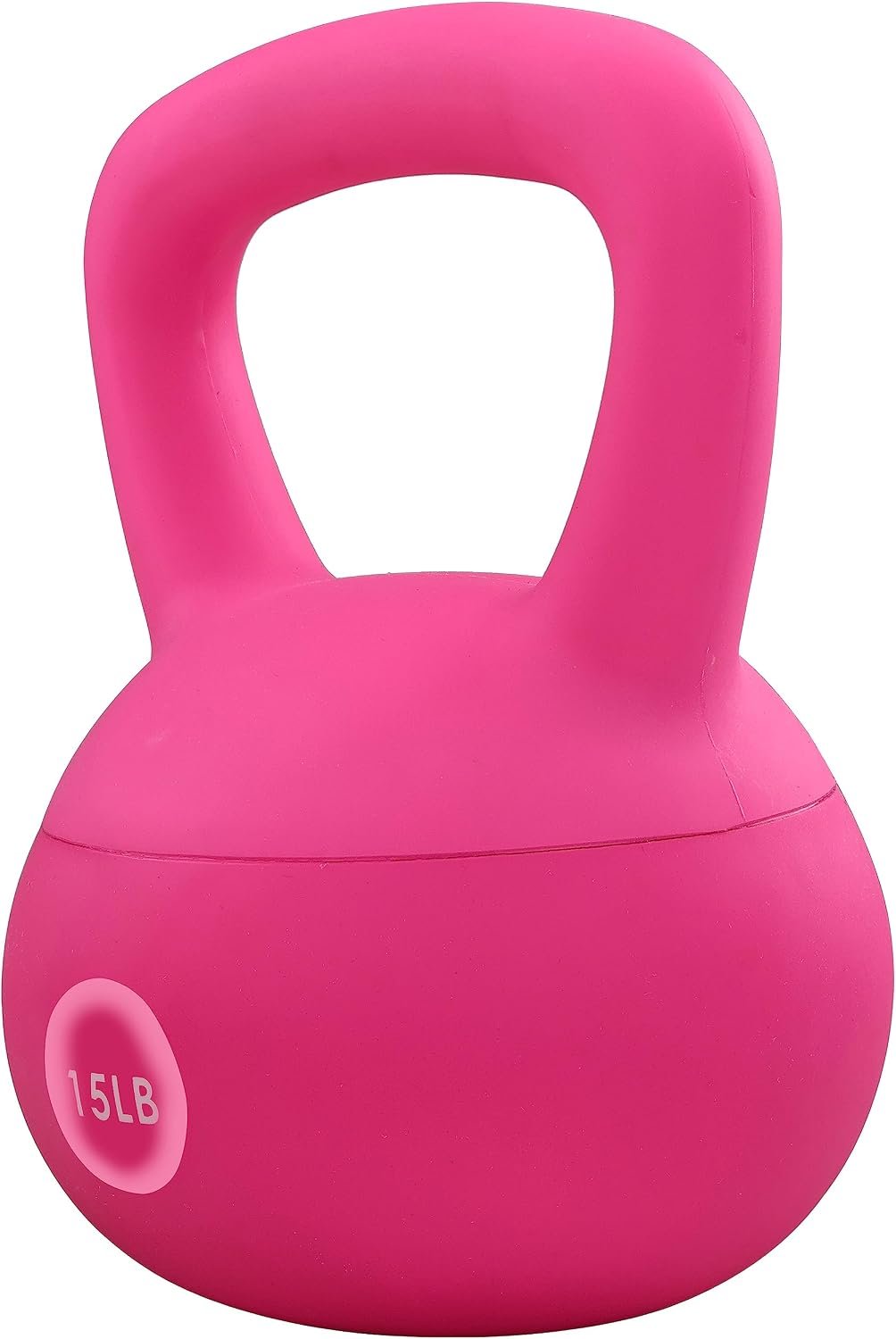 ​S​ignature Fitness Soft Kettlebells – Sea and Iron Sand Filled Weights for Women and Men – Color Coded Soft Vinyl Kettlebells, Multiple Sizes